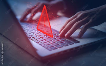 Fraud alert stock image