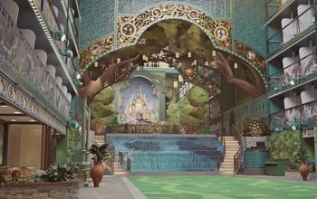 A rendering of the Disney Imagination Garden aboard Disney Adventure