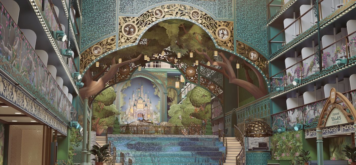 Image: A rendering of the Disney Imagination Garden aboard Disney Adventure (Photo Credit: Disney Cruise Line)