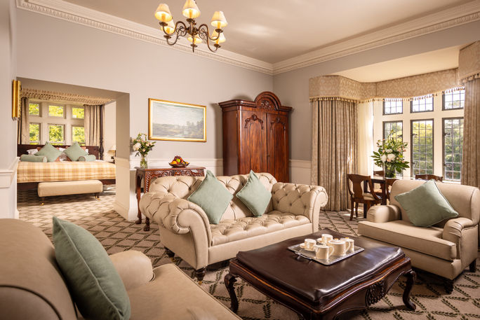 The Basil Brooke room inside the Lough Eske Castle Hotel. Lough Eske Castle Hotel, castle hotels, castle hotels in ireland, irish castles