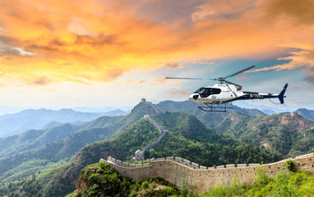 The Great Wall of China Iconic Helicopter Tour at Fairmont Beijing.