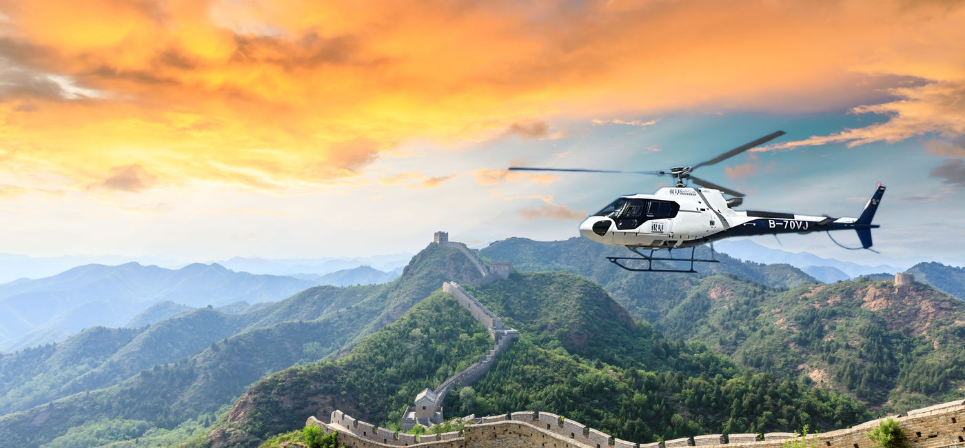 Image: The Great Wall of China Iconic Helicopter Tour at Fairmont Beijing. (Photo Credit: Fairmont Hotels & Resorts)