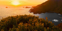 Pacific Ocean Sunset Near Ensenada