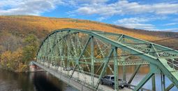 Brattleboro Bridge during fall