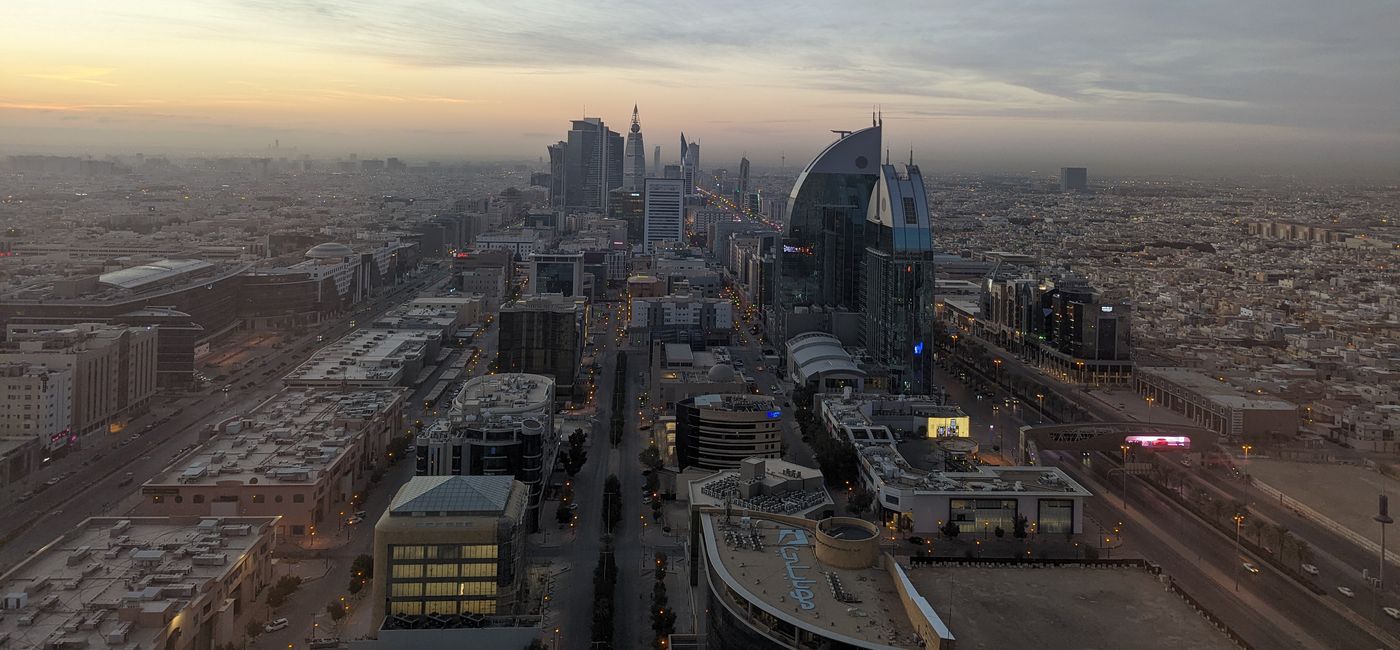 Image: Riyadh, Saudi Arabia at twilight. (Bert Archer)