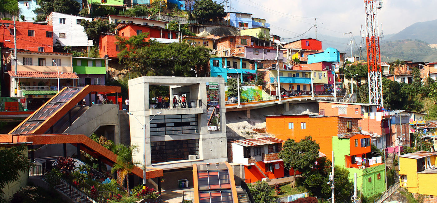 Image: Comuna 13, Medellin, Colombia (Medellin Convention & Visitors Bureau ) (Photo Credit: Courtesy Medellin Convention & Visitors Bureau)