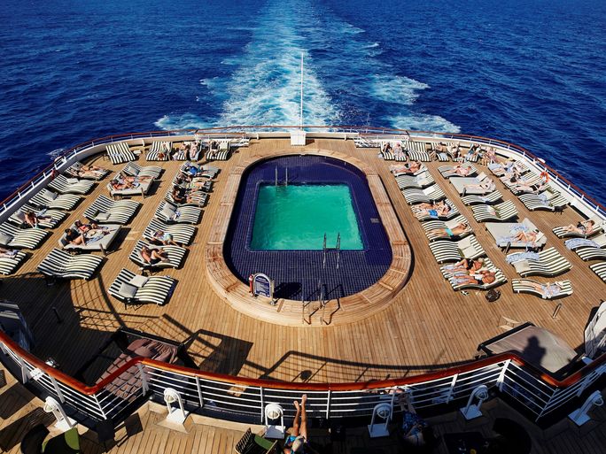 Spacious sundeck aboard Celestyal Journey Celestyal Cruises, Celestyal Journey, cruise ship, sundeck