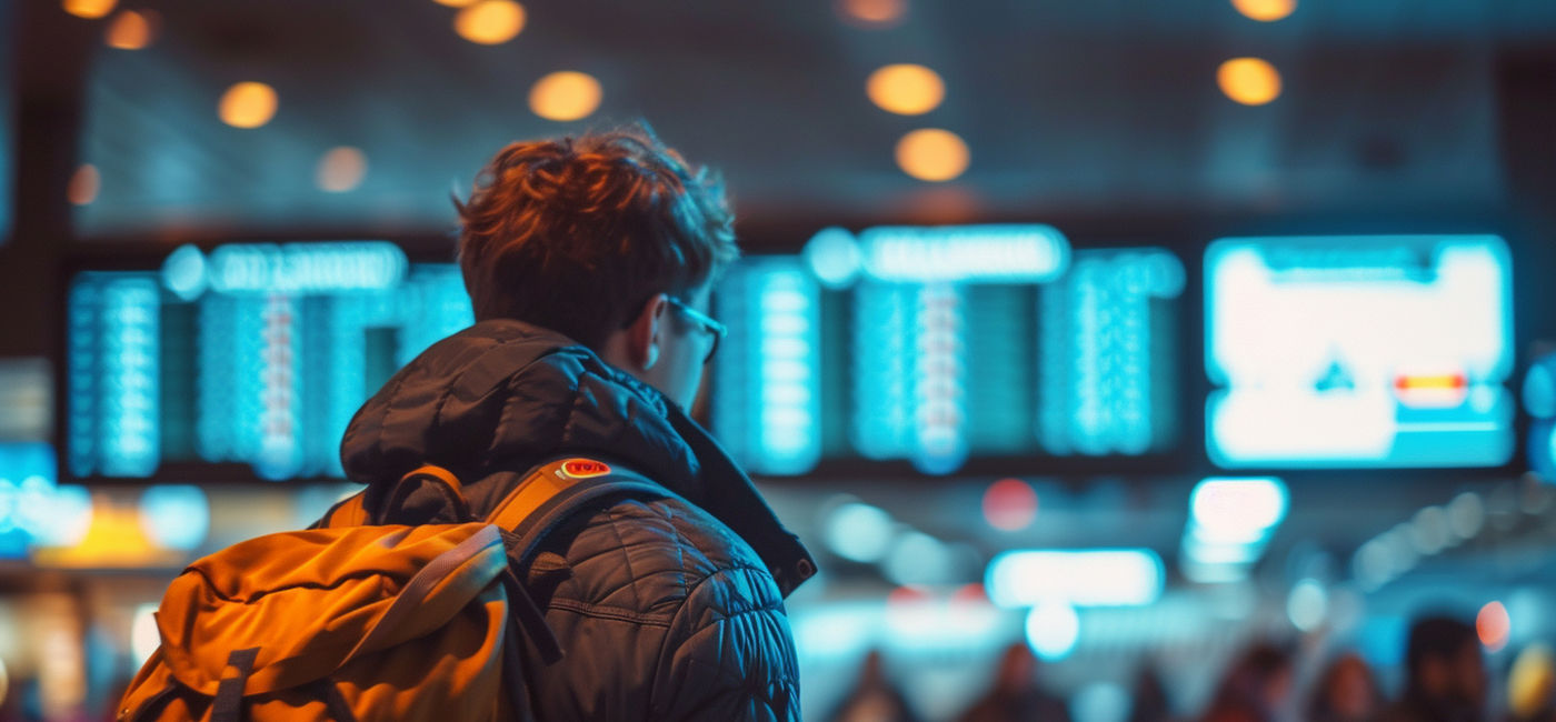 Image: Traveler boarding a plane. (Photo Credit: forenna / Adobe Stock)