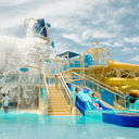Splash Cay, the family-friendly splash zone at the new Great Tides Waterpark