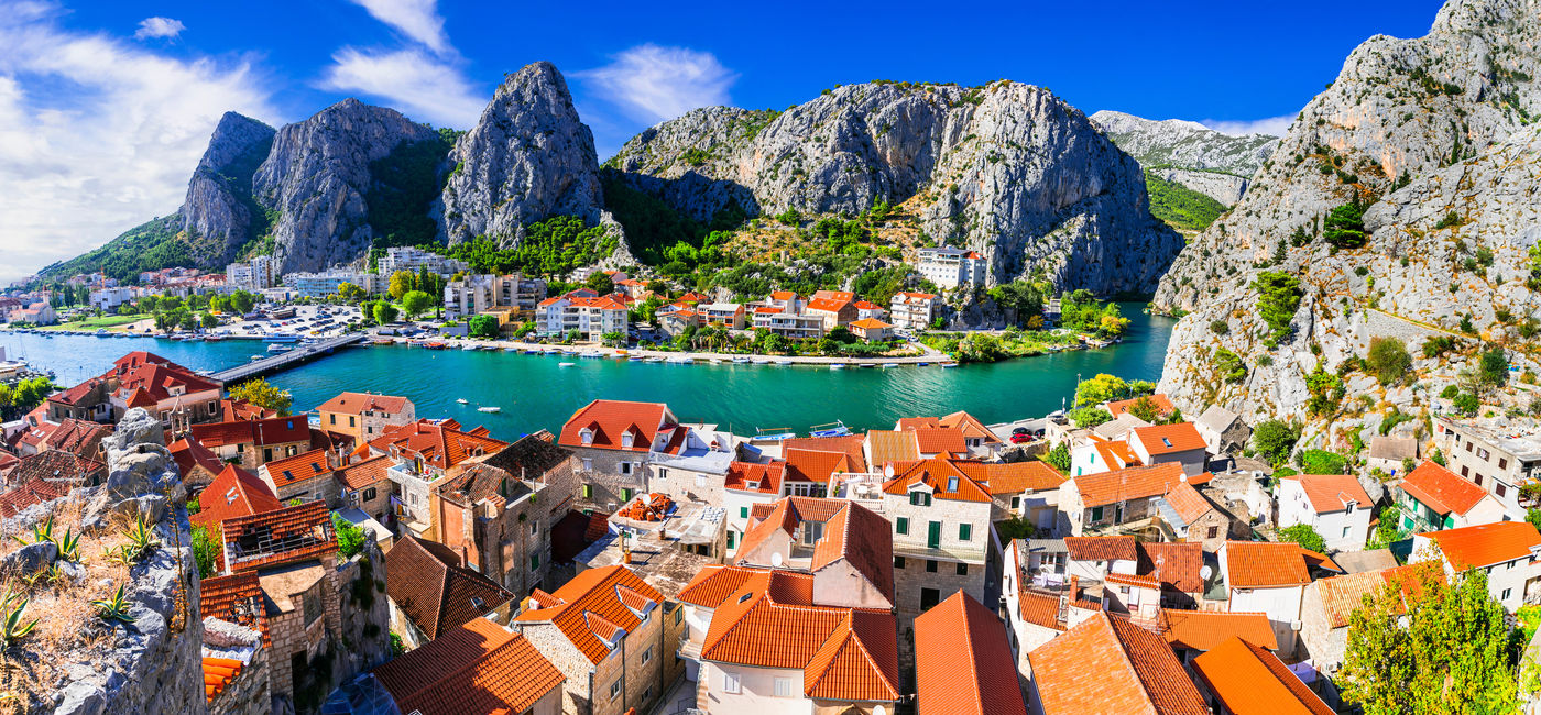 Image: Aerial view of Omis, Croatia. (Photo Credit: Freesurf/Adobe Stock)