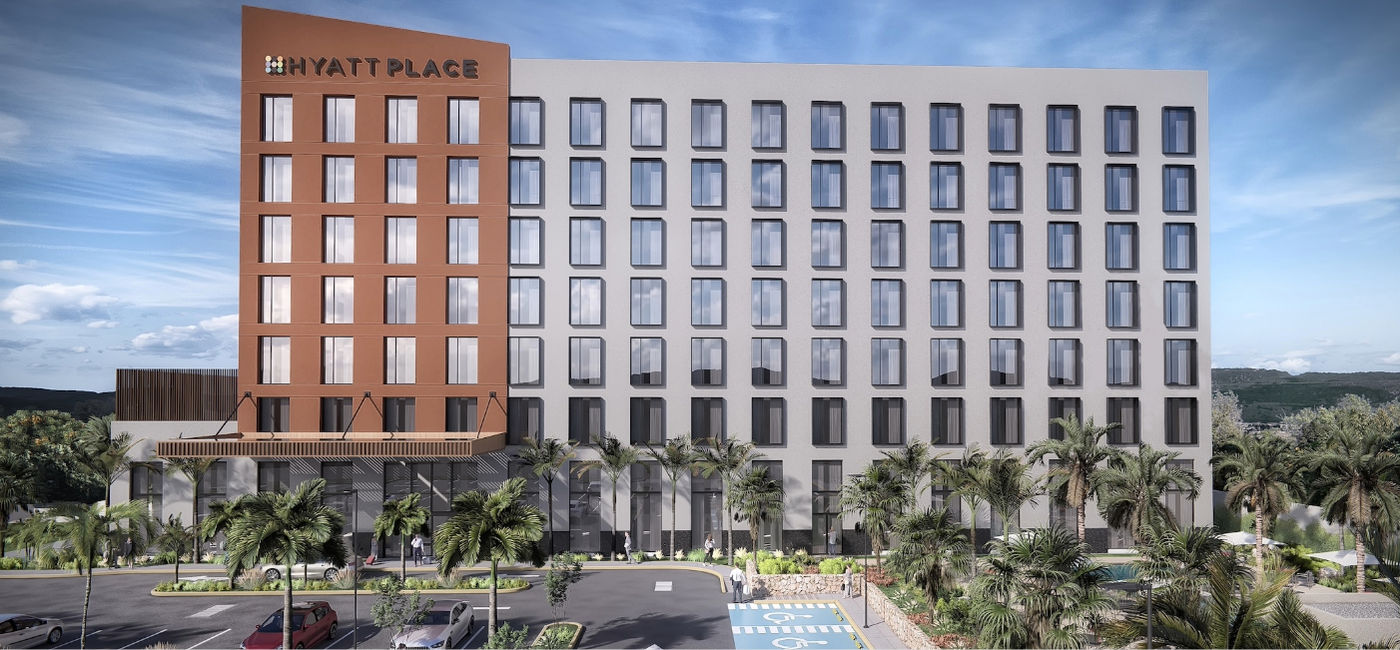 Image: Exterior rendering of the new Hyatt Place Cancun Airport. (Photo Credit: Hyatt Hotels Corporation)