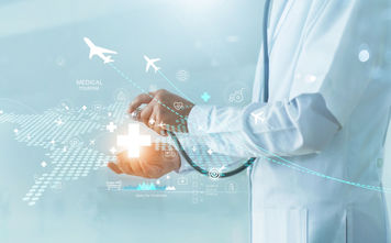 Medical tourism illustration
