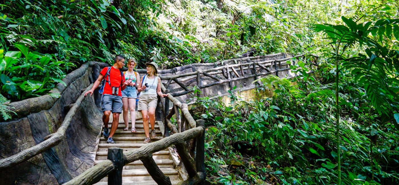 Image: Costa Rica La Fortuna Waterfall Group Walking Leader (Photo Credit: Intrepid Travel)