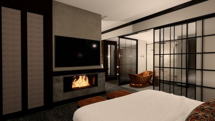 A rendering of a classic suite at the new Hotel Renegade in Boise, Idaho A rendering of a classic suite at the new Hotel Renegade in Boise, Idaho