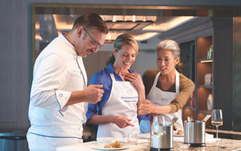 The Culinary Center, Oceania's cooking school at sea.