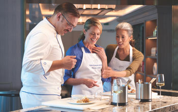 The Culinary Center, Oceania's cooking school at sea.