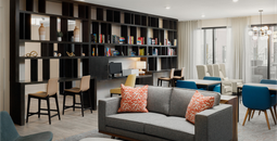 Lobby of WaterWalk Extended Stay by Wyndham in Phoenix.