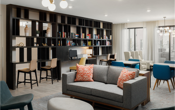 Lobby of WaterWalk Extended Stay by Wyndham in Phoenix.