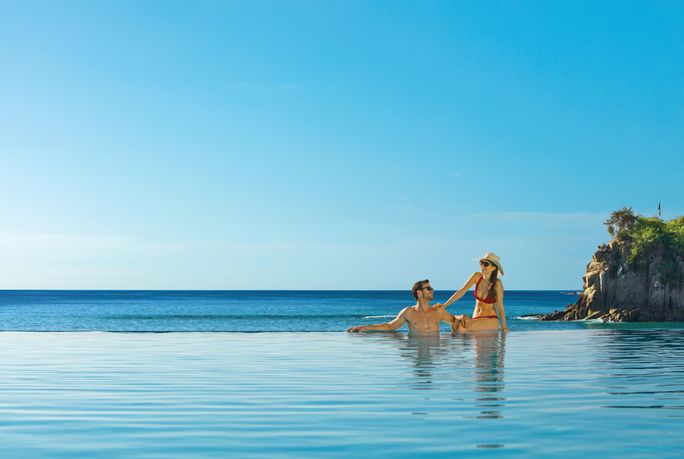 Couple in the pool