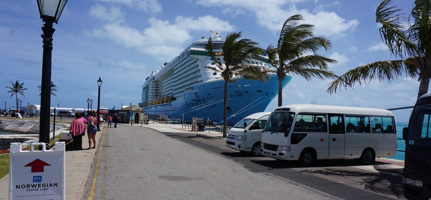 Image: Bermuda’s 2023 cruise traffic as higher compared with 2022 but still trails 2019 figures. (Photo by Brian Major)