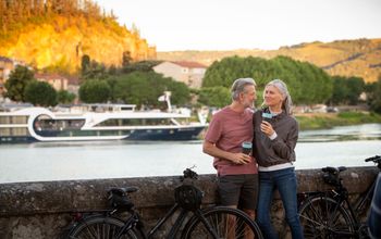 A couple on a Globus vacation