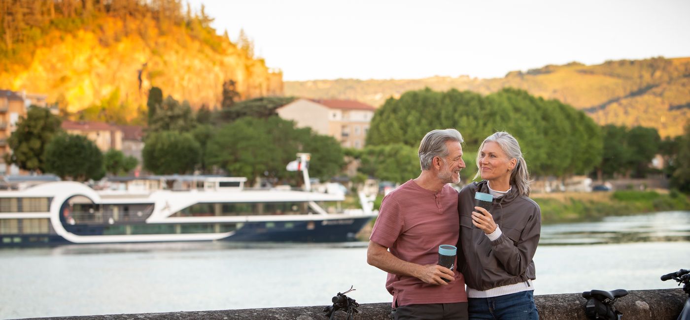 Image: A couple on an Avalon Waterways journey. (Photo Credit: Globus family of brands)