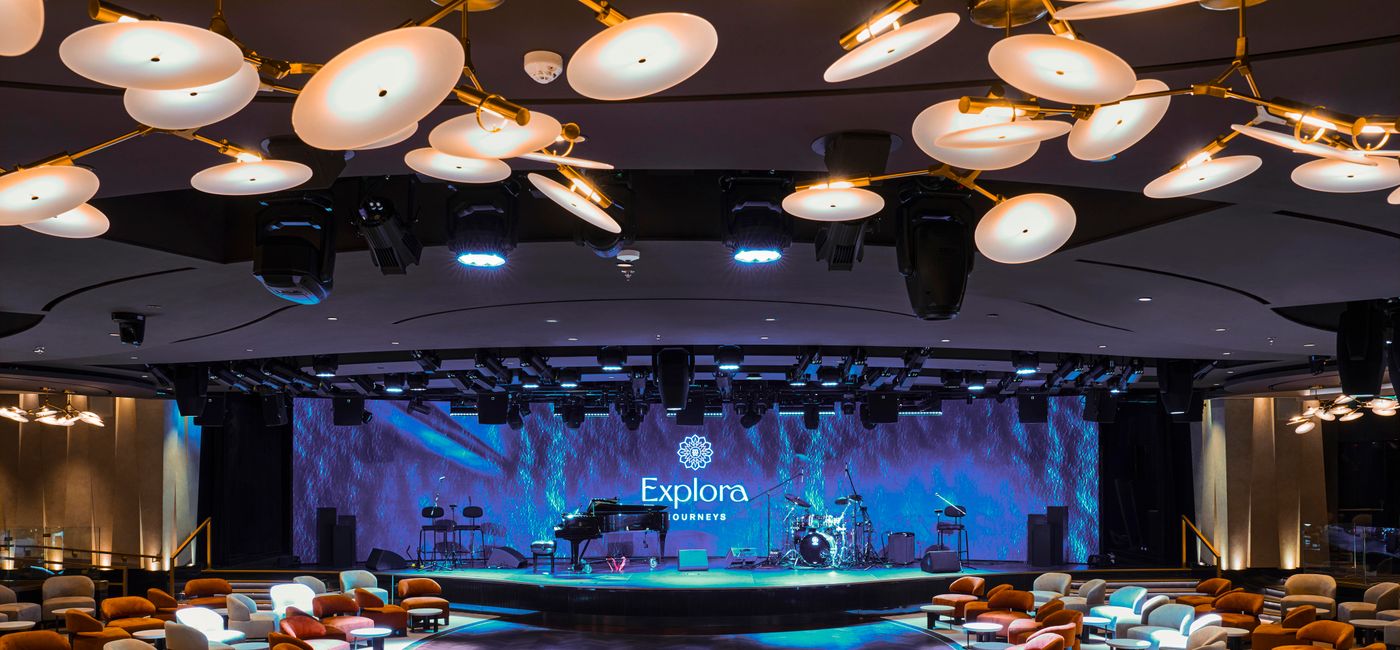Image: The Journeys Lounge onboard Explora I (Photo Credit: Explora Journeys)
