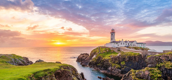 A lighthouse in Ireland. lighthouses, Brendan Vacations, Ireland, Irish coast, Irish landscapes