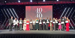 Members of the inaugural 40 Under 40 at the 2024 Travvy Awards