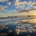 Goleta Beach, California sunset