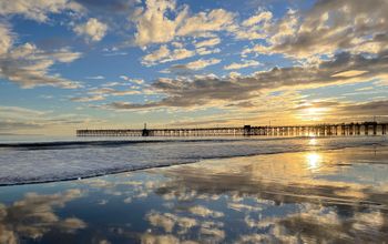Goleta Beach, California sunset