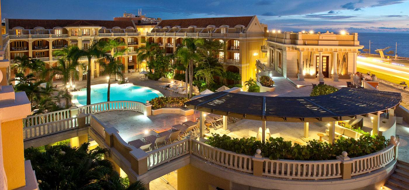 Image: Aerial view of the Sofitel Legend Santa Clara Cartagena hotel. (Photo Credit: Sofitel Legend Santa Clara Cartagena)