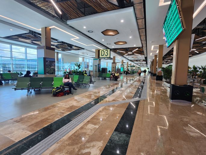 Terminal inside Tulum's new Felipe Carrillo Puerto International Airport. Terminal inside Tulum's new Felipe Carrillo Puerto International Airport.