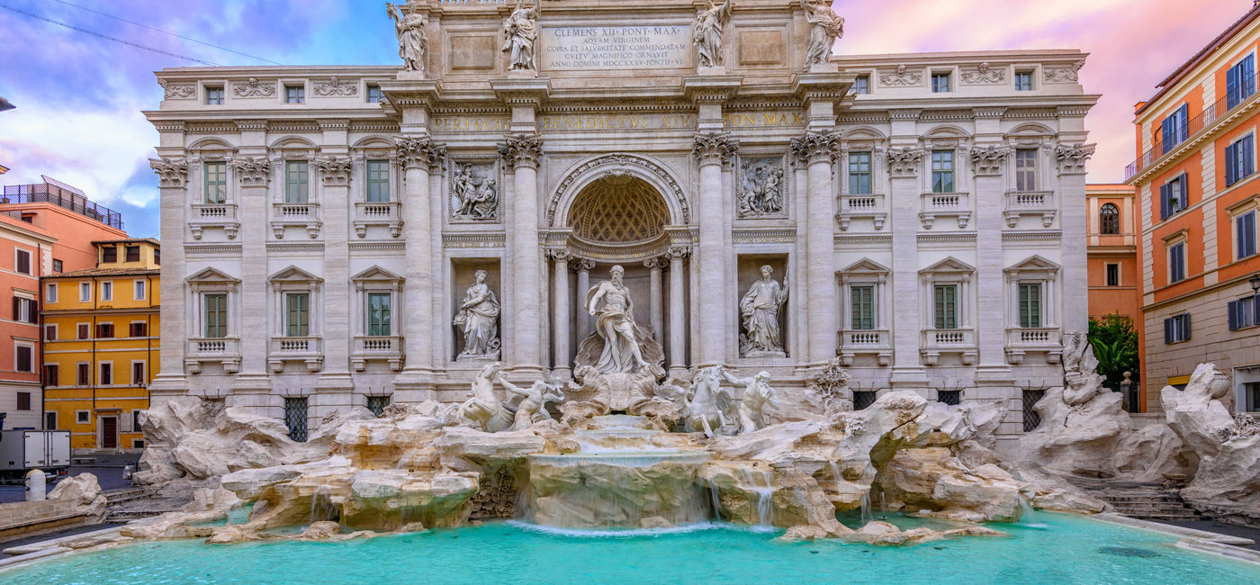 Image: The Trevi Fountain in Rome, Italy. (Photo Credit: Adobe Stock/Ekaterina Belova)