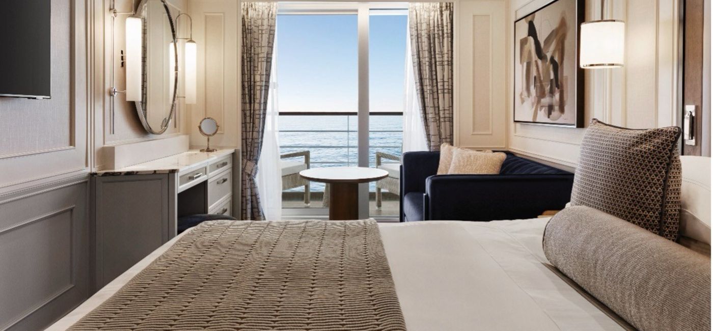 Image: Every stateroom on Oceania Marina will be redesigned (Photo Credit: Oceania Cruises)