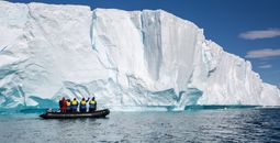 Zodiac cruising in the Weddell Sea