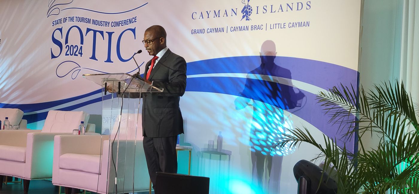 Image: Ian Goding-Edghill was named CTO’s new chairman at the SOTIC conference in Grand Cayman. (Photo by Brian Major)