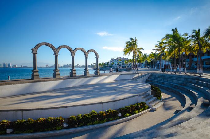 Malecon in Puerto Vallarta Malecon in Puerto Vallarta