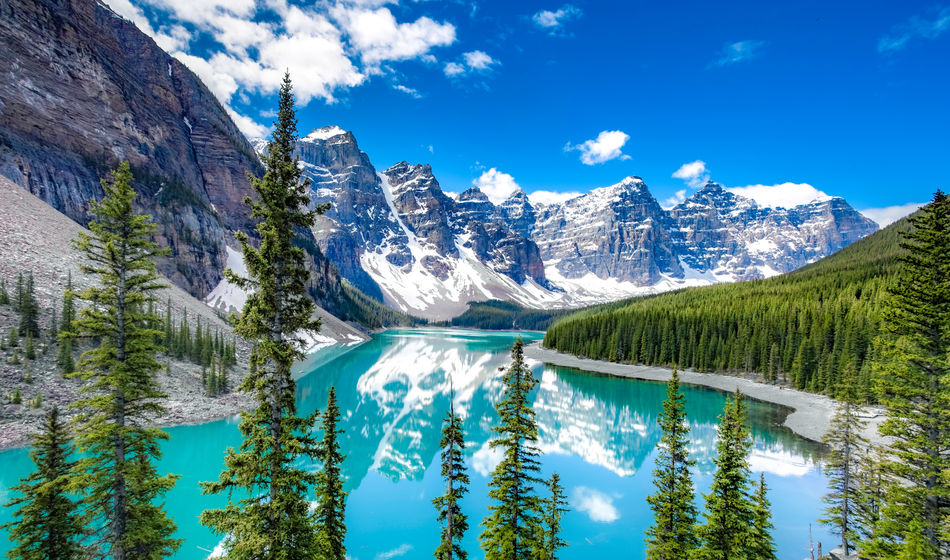 Moraine lake in Banff National Park