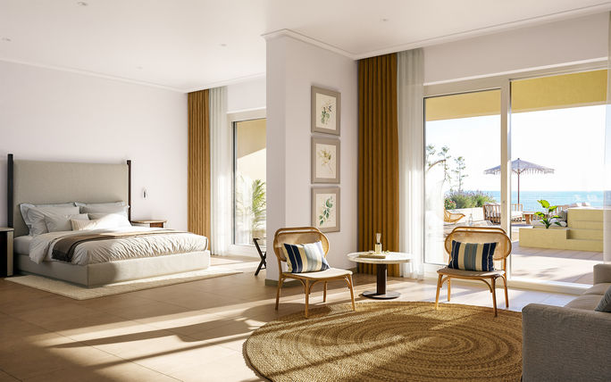 A room inside the Iberostar Selection Montenegro, opening in 2026. Iberostar, iberostar selection montenegro, new resorts 2026, montenegro resorts, resorts in montenegro