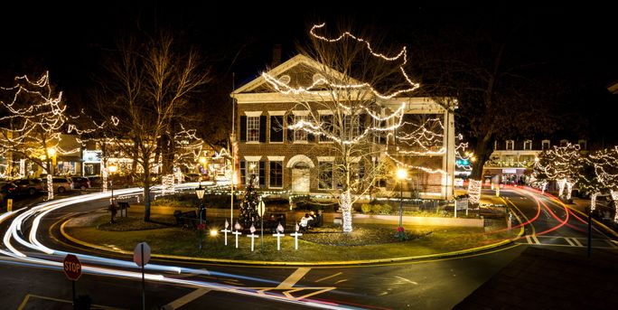 Dahlonega, Dahlonega, square at night