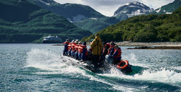 HX Expeditions, zodiac, expedition cruise, katmai national park, alaska