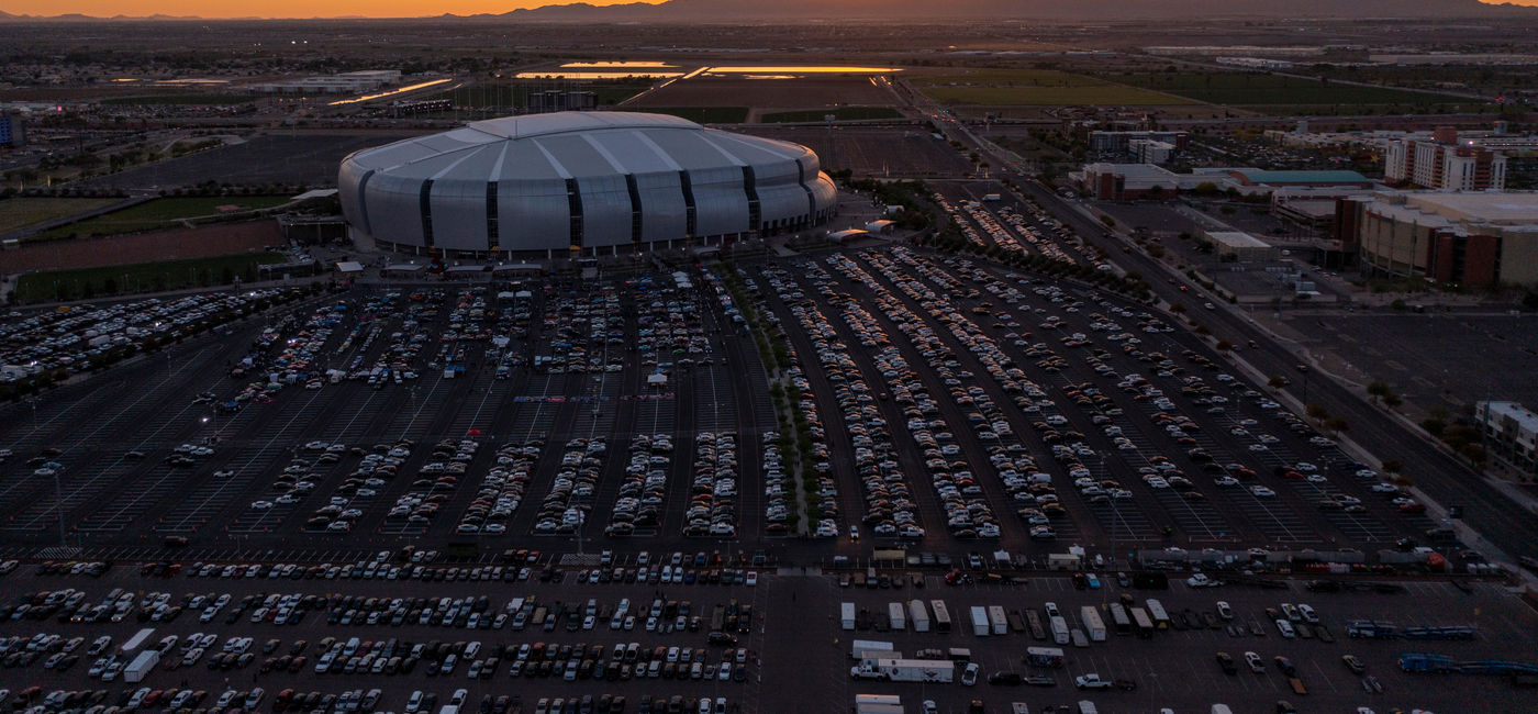 Image: State Farm Stadium in Glendale, Arizona. 