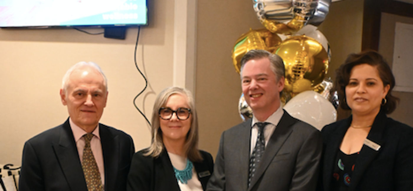 Image: L to R:  Josef Ebner, Regional Vice-President – Canada & Managing Director, Tracy Ford, Director of Public Relations, Rob Housez, General Manager and Tess Clarke, Director of Rooms