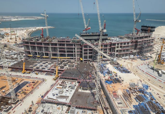 Wynn Al Marjan Island construction. Wynn Al Marjan Island construction.