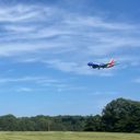 Southwest Airlines plane landing at Baltimore/Washington International Airport