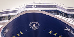 Carnival Radiance debuts new "From Sea to Shining Sea" bow crest