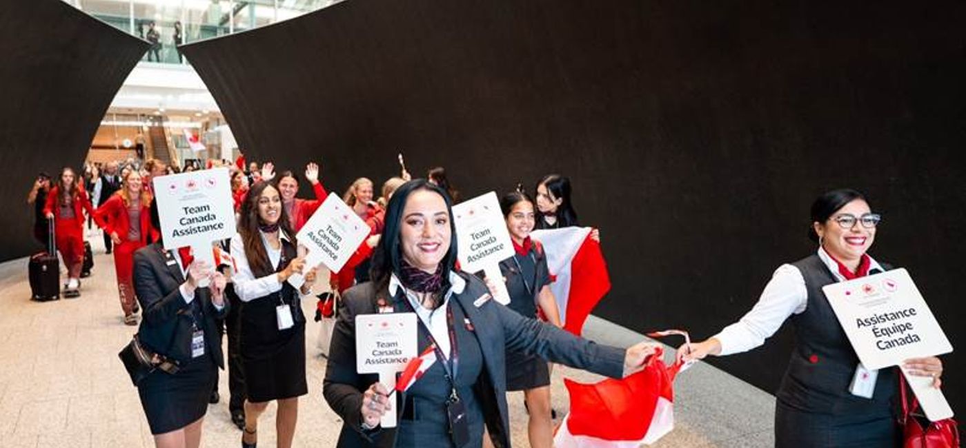 Image: Air Canada Olympic Celebration in YYZ