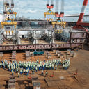 Keel-laying ceremony for Royal Caribbean's unnamed seventh Oasis-class ship, held on June 11, 2026.