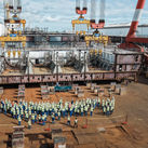 Keel-laying ceremony for Royal Caribbean's unnamed seventh Oasis-class ship, held on June 11, 2026.